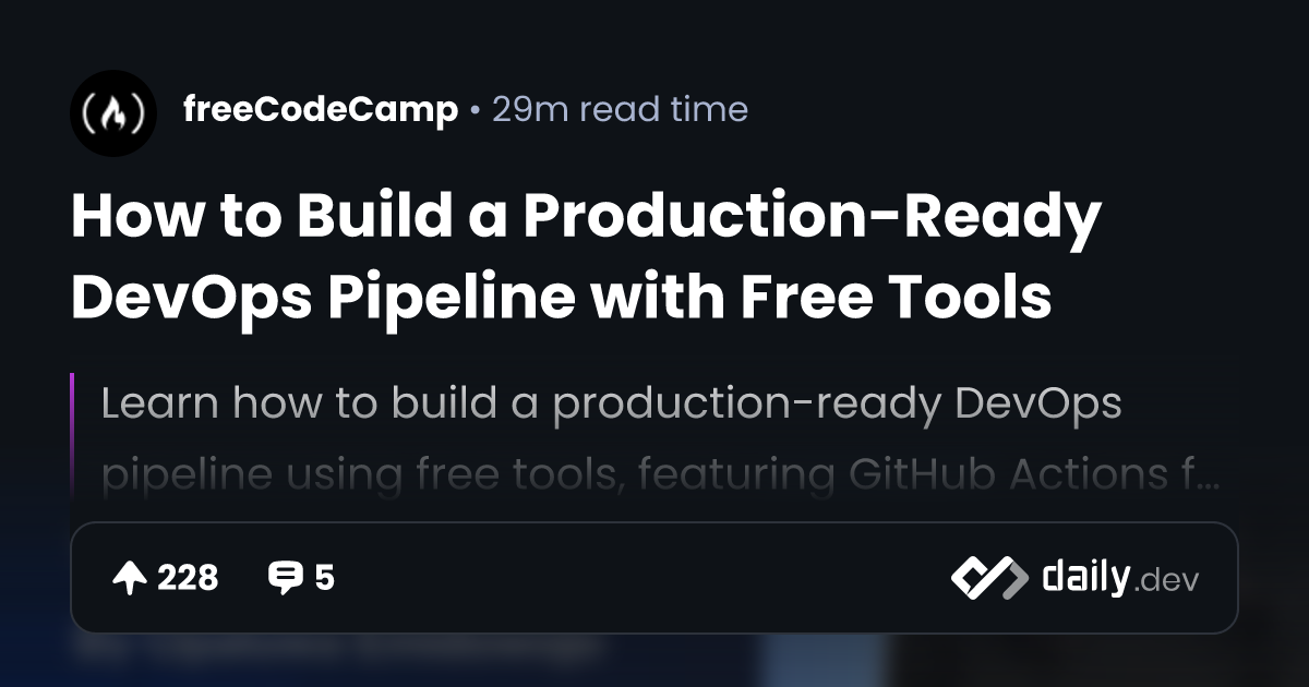 How to Build a Production-Ready DevOps Pipeline with...