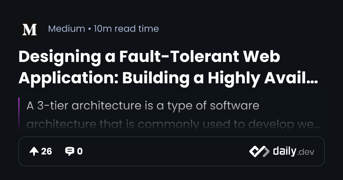 Designing Highly Fault Tolerant Three-Tier AWS Architecture