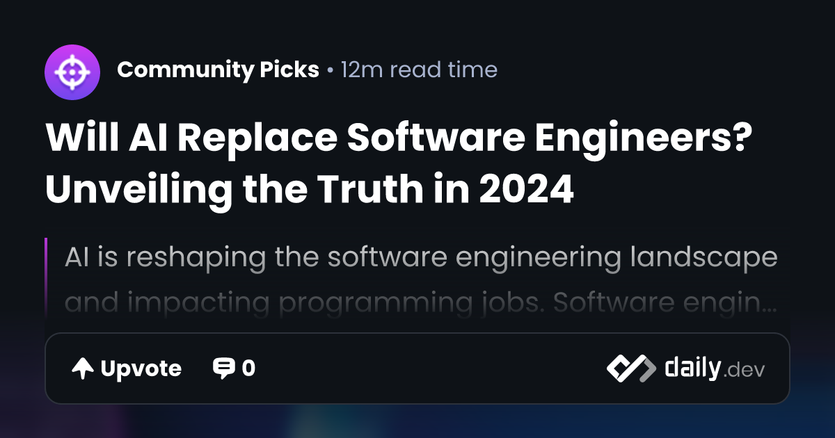 Will AI Replace Software Engineers? Unveiling the Truth...