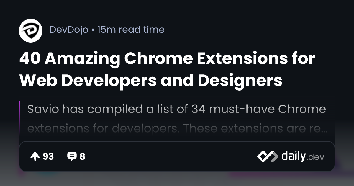 8 must-have chrome extensions for designers