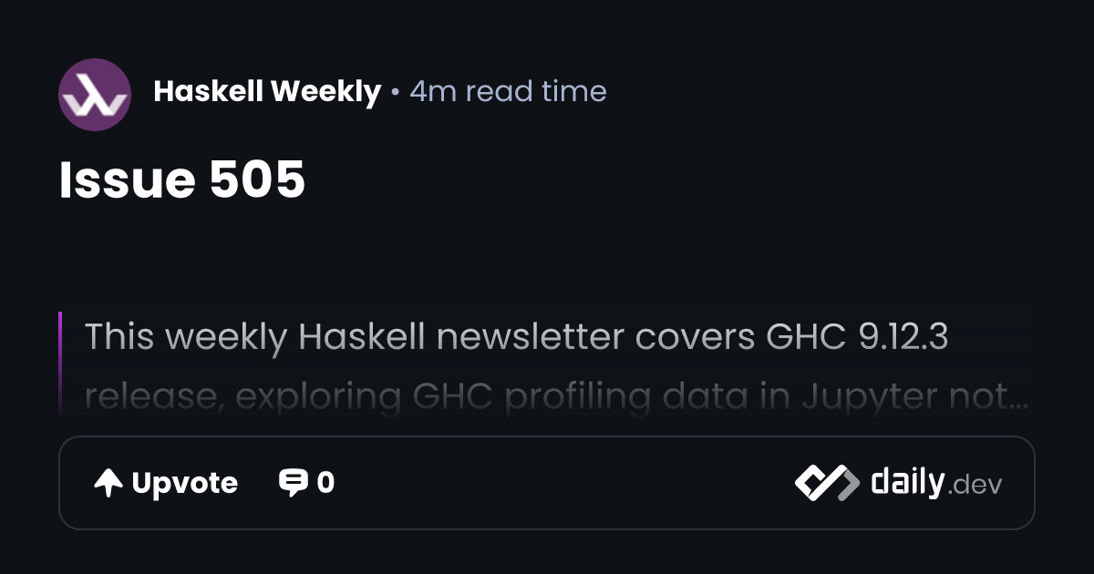 Issue 505 | daily.dev