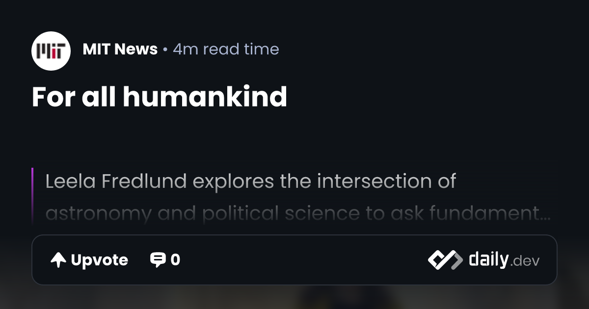 For all humankind | daily.dev