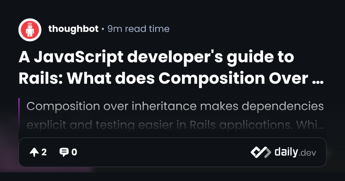A JavaScript developer's guide to Rails: What does...