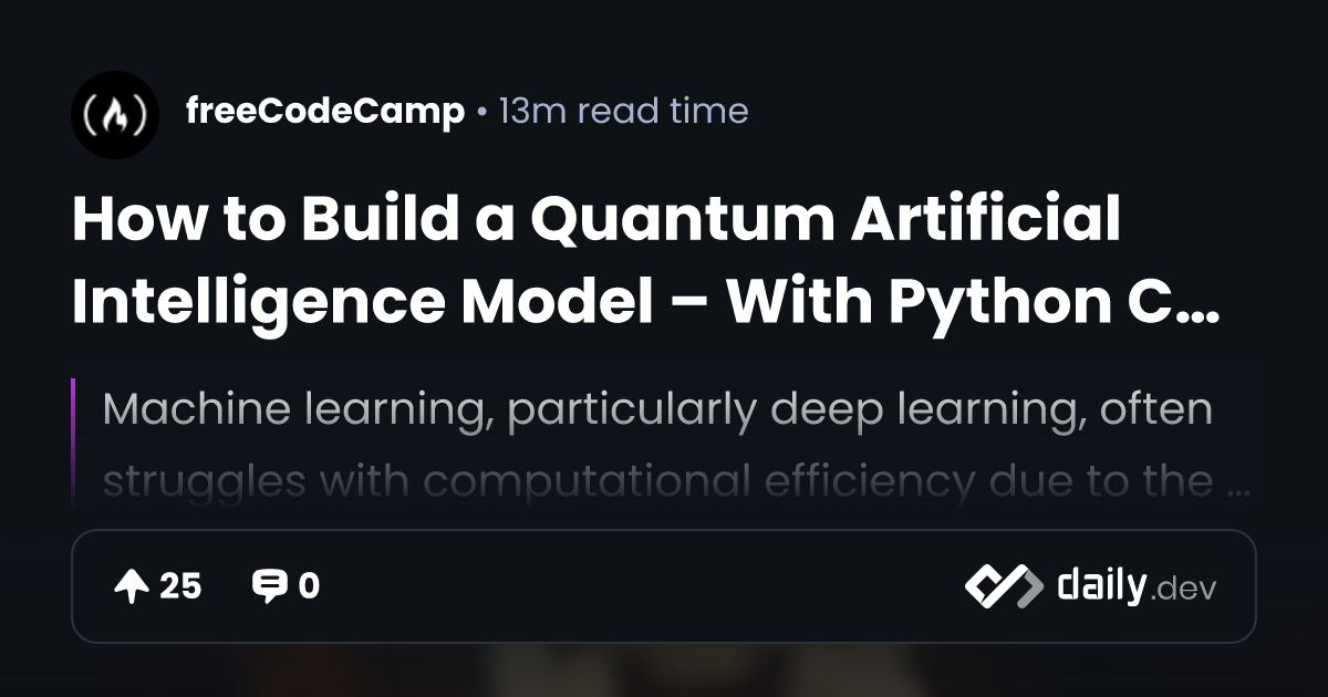 How to Build a Quantum Artificial Intelligence Model