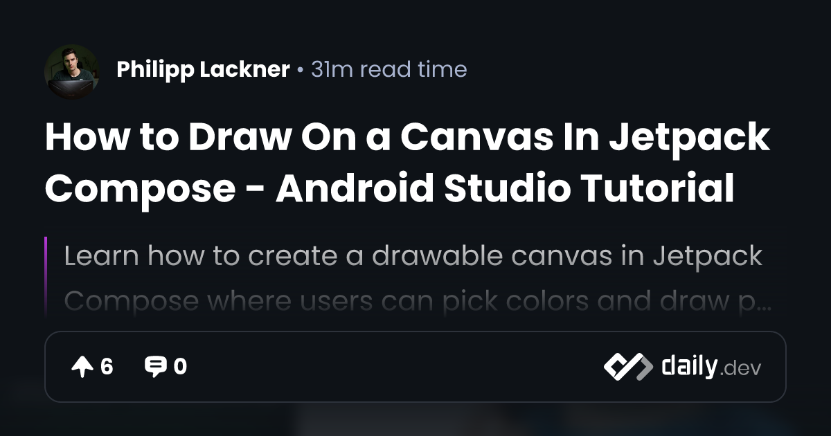 How to Draw On a Canvas In Jetpack Compose - Android...