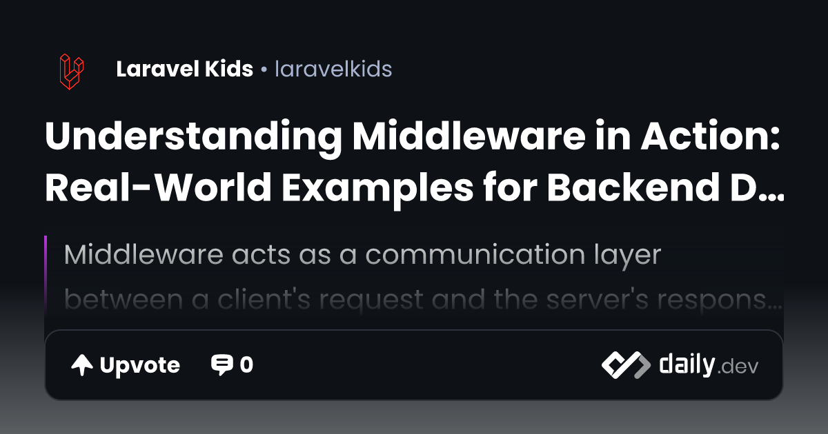 Understanding Middleware in Action: Real-World Examples...