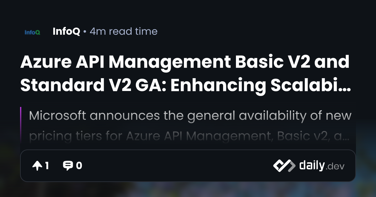 Azure API Management Basic V2 and Standard V2 GA:...