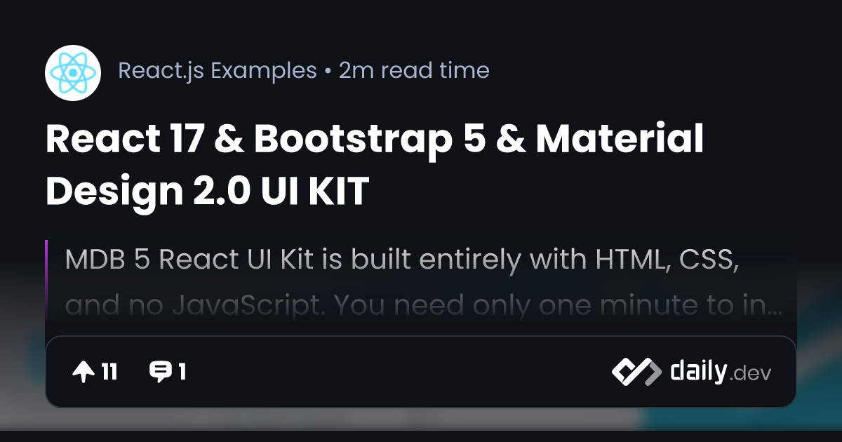 MDB 5 React plugins - Bootstrap 5 & Material Design 2.0