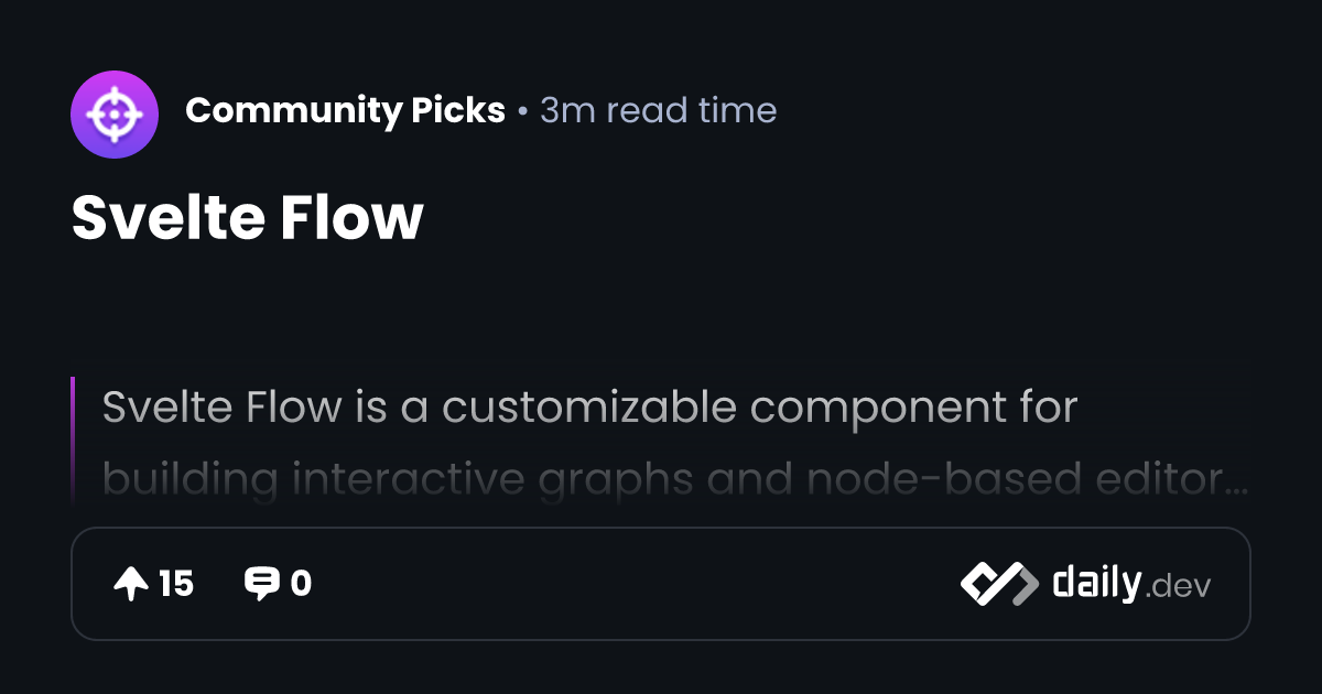 Svelte Flow | daily.dev