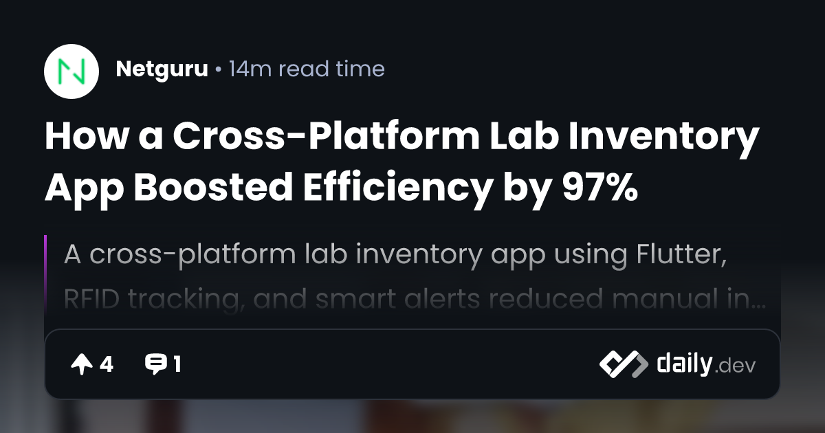 How a Cross-Platform Lab Inventory App Boosted...