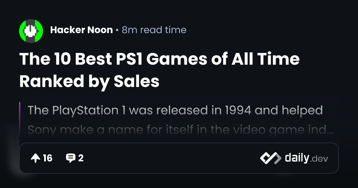 10 best PS1 games ever