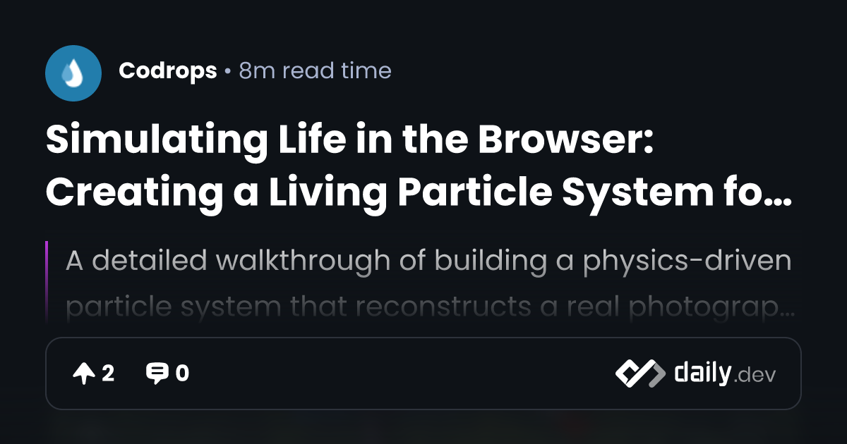 Simulating Life in the Browser: Creating a Living...