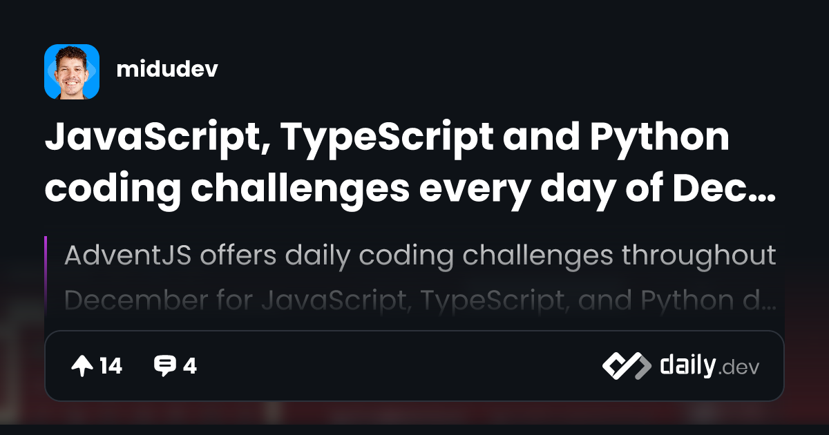 JavaScript, TypeScript and Python coding challenges...