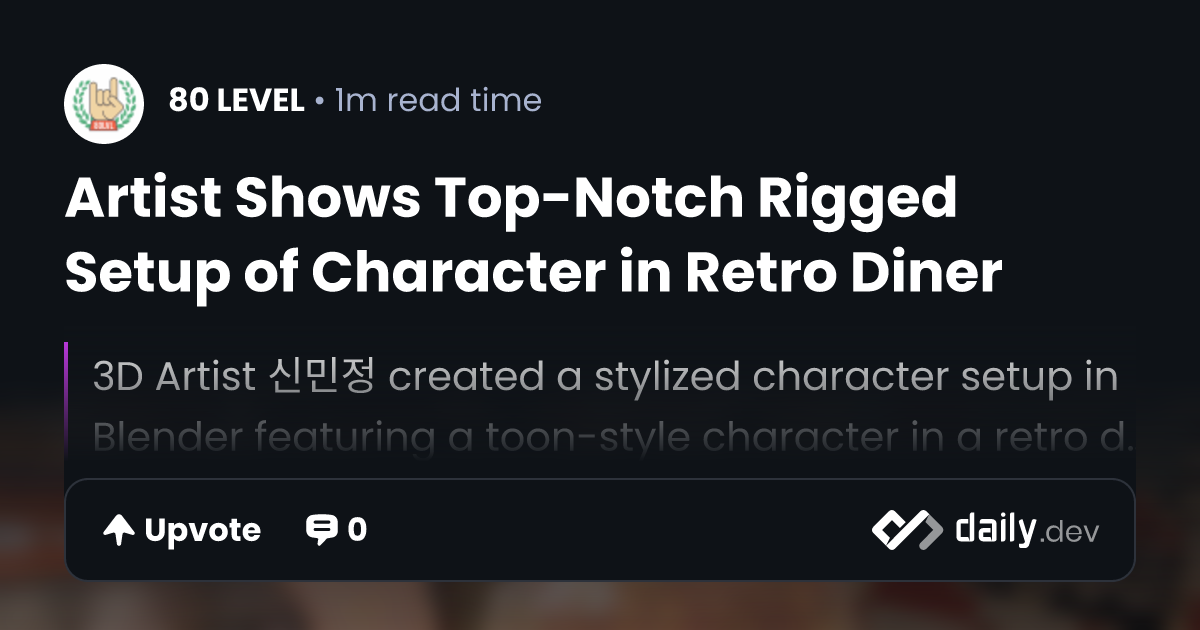 Artist Shows Top-Notch Rigged Setup of Character in...