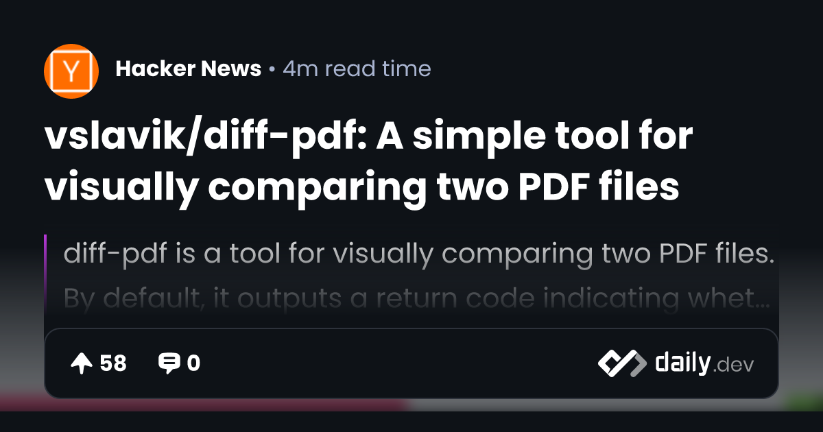 vslavik/diff-pdf: A simple tool for visually comparing...