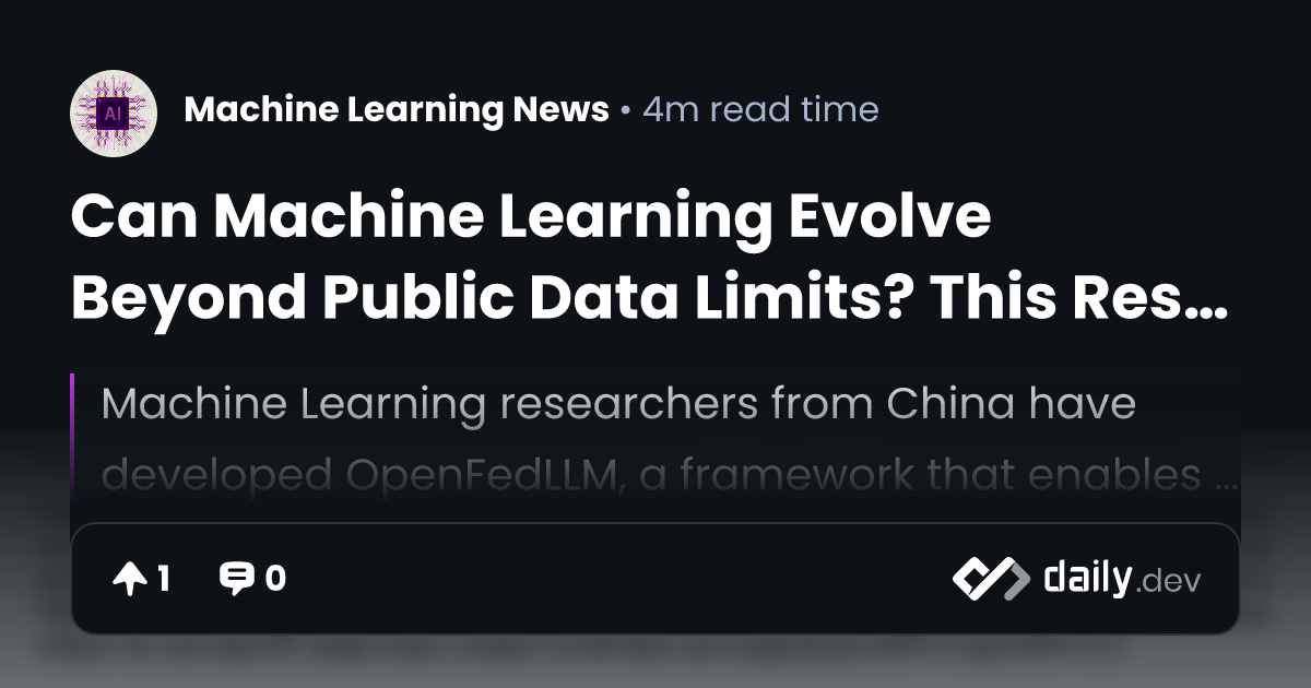 Can Machine Learning Evolve Beyond Public Data Limits? This Research ...