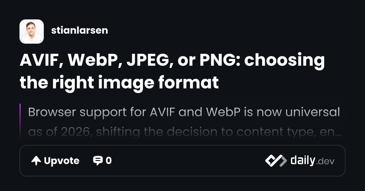 AVIF achieves universal browser support as Edge and Safari close gaps