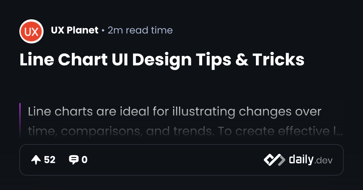 Line Chart UI Design Tips & Tricks | daily.dev