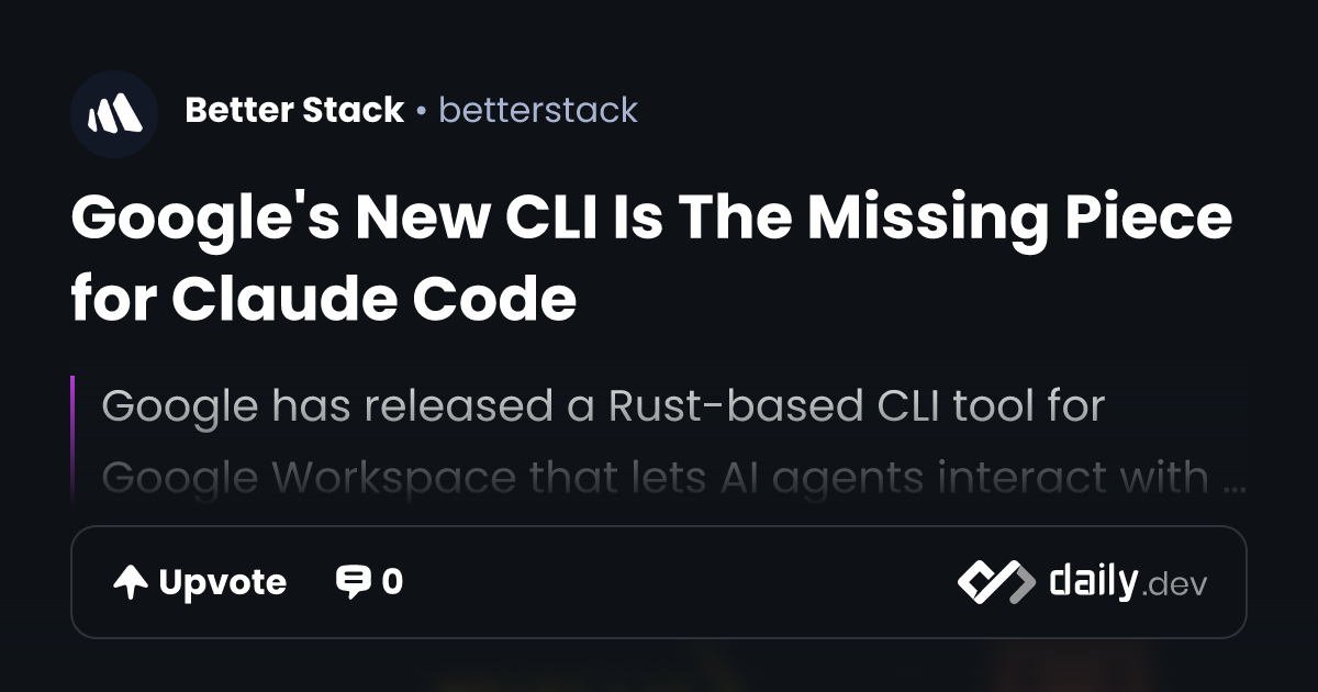 Google's New CLI Is The Missing Piece for Claude Code