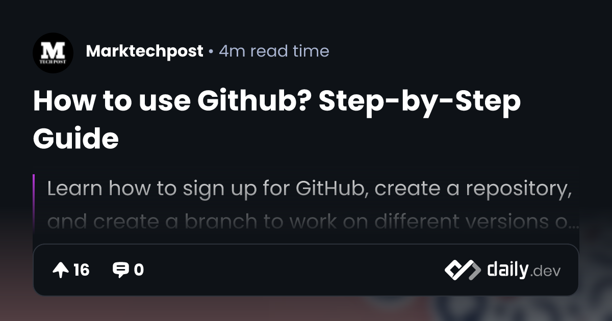 how-to-use-github-step-by-step-guide-daily-dev
