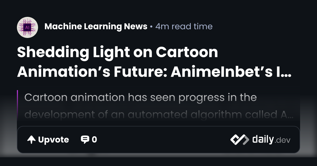 Shedding Light on Cartoon Animation’s Future:...