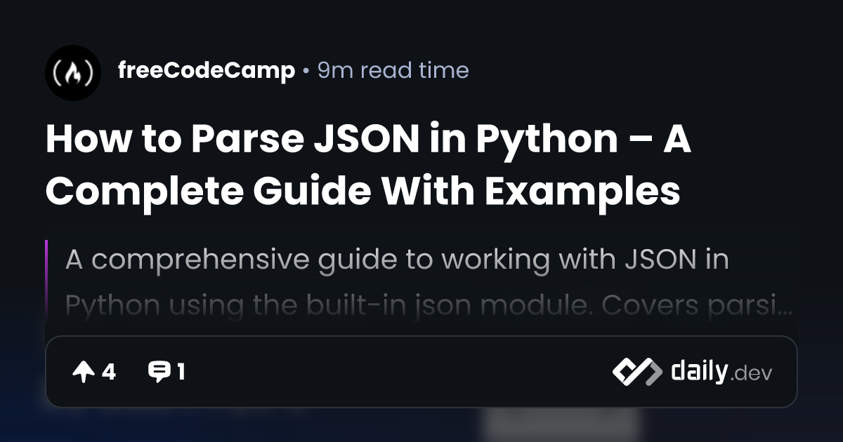 How to Parse JSON in Python – A Complete Guide With Examples