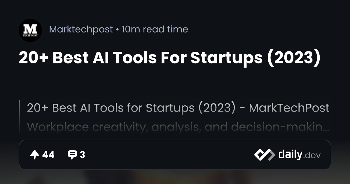 20 Best Tools For Startups in 2023