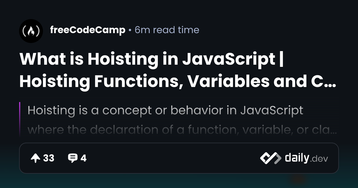 What is Hoisting in JavaScript | Hoisting Functions,...