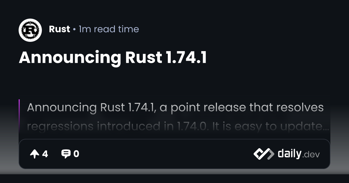 Announcing Rust 1.20 – The Rust Programming Language Blog – GOKF