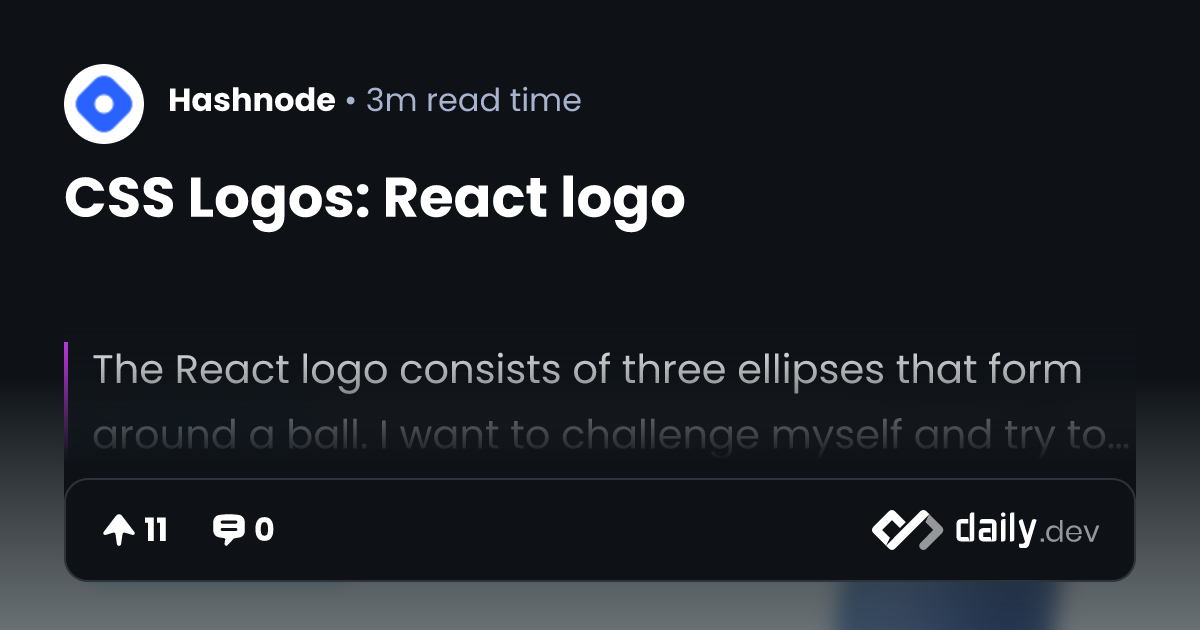CSS Logos: React logo | daily.dev