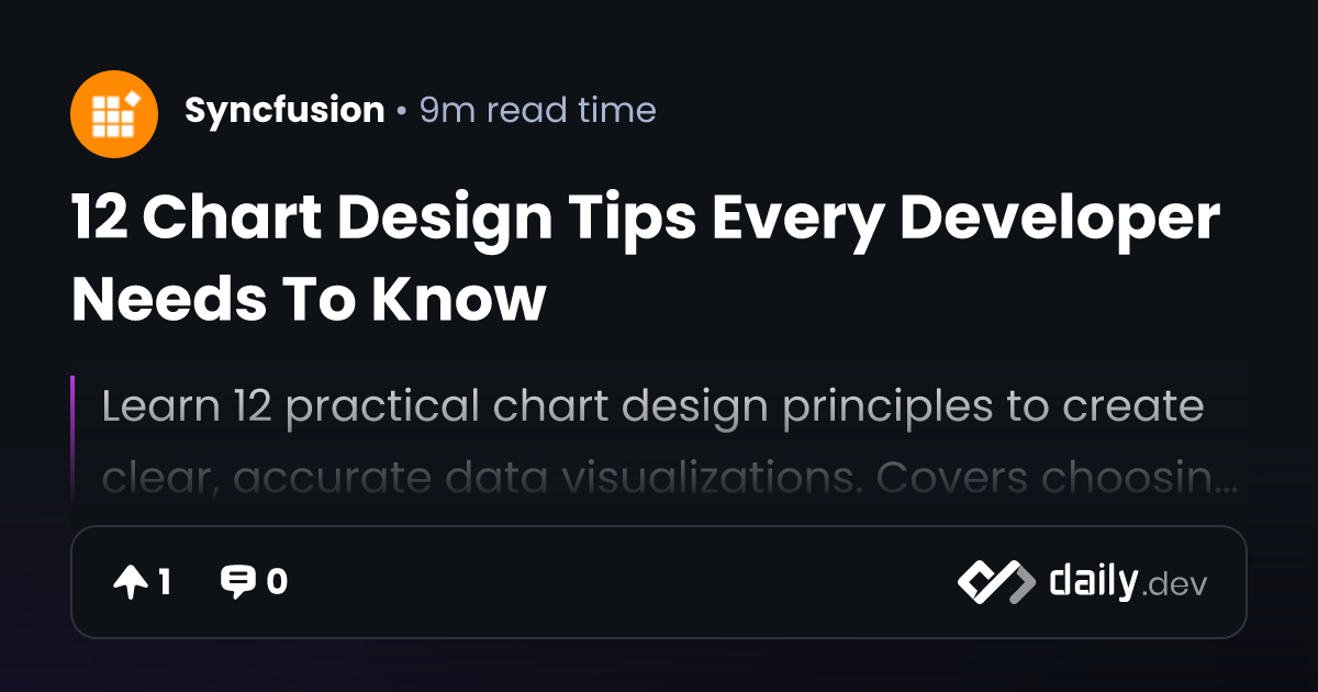 12 Chart Design Tips Every Developer Needs To Know