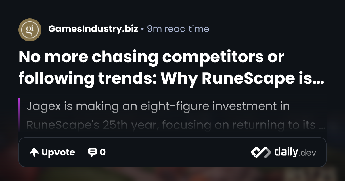 No more chasing competitors or following trends: Why...