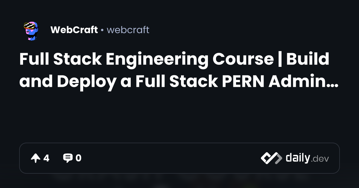 Full Stack Engineering Course | Build and Deploy a Full...