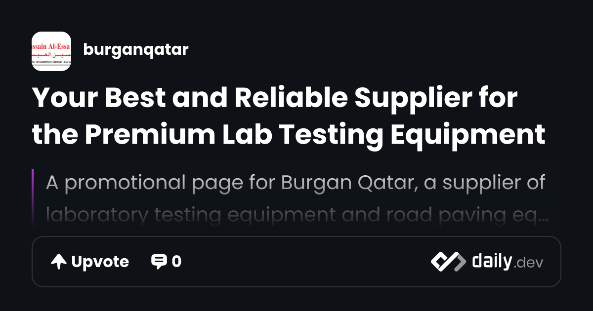 Your Best and Reliable Supplier for the Premium Lab...