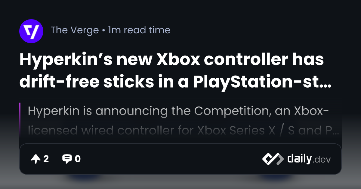 Hyperkin’s new Xbox controller has driftfree sticks in a PlayStation