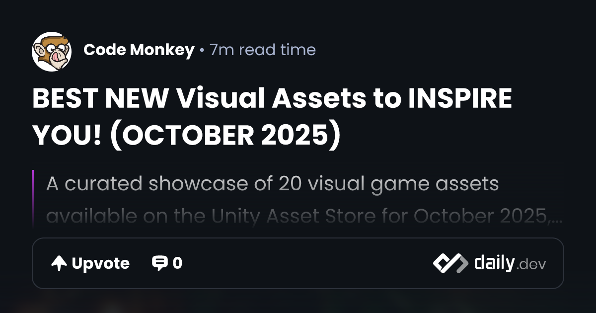 BEST NEW Visual Assets to INSPIRE YOU! (OCTOBER 2025)