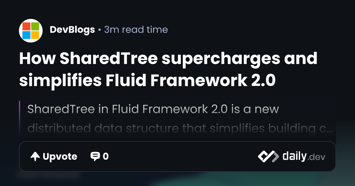 How SharedTree supercharges and simplifies Fluid...