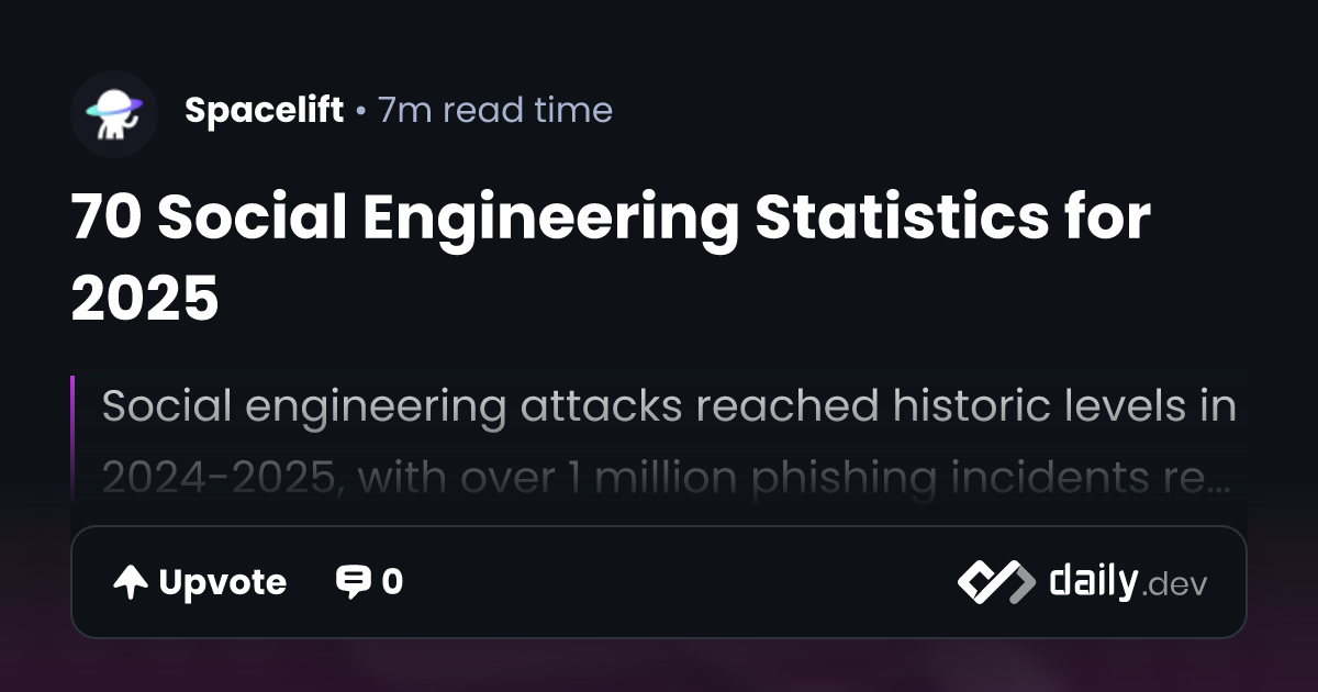 70 Social Engineering Statistics for 2025 | daily.dev