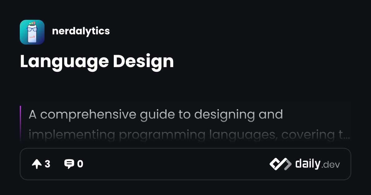 Language Design | daily.dev