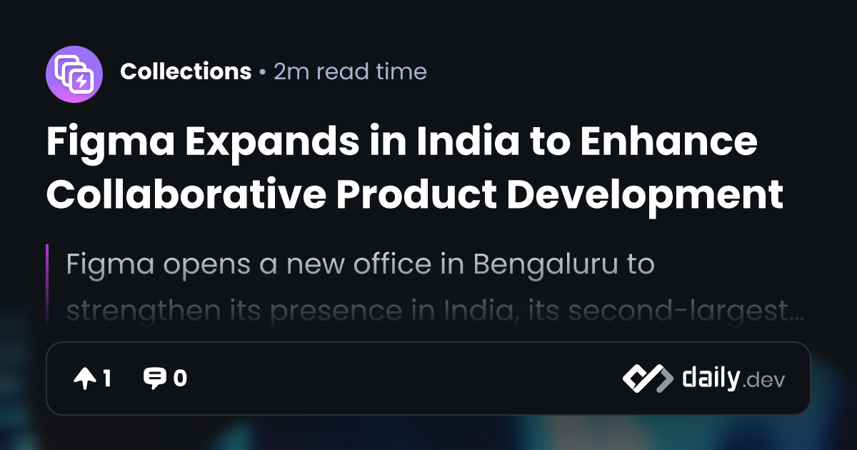 Figma Expands in India to Enhance Collaborative Product...