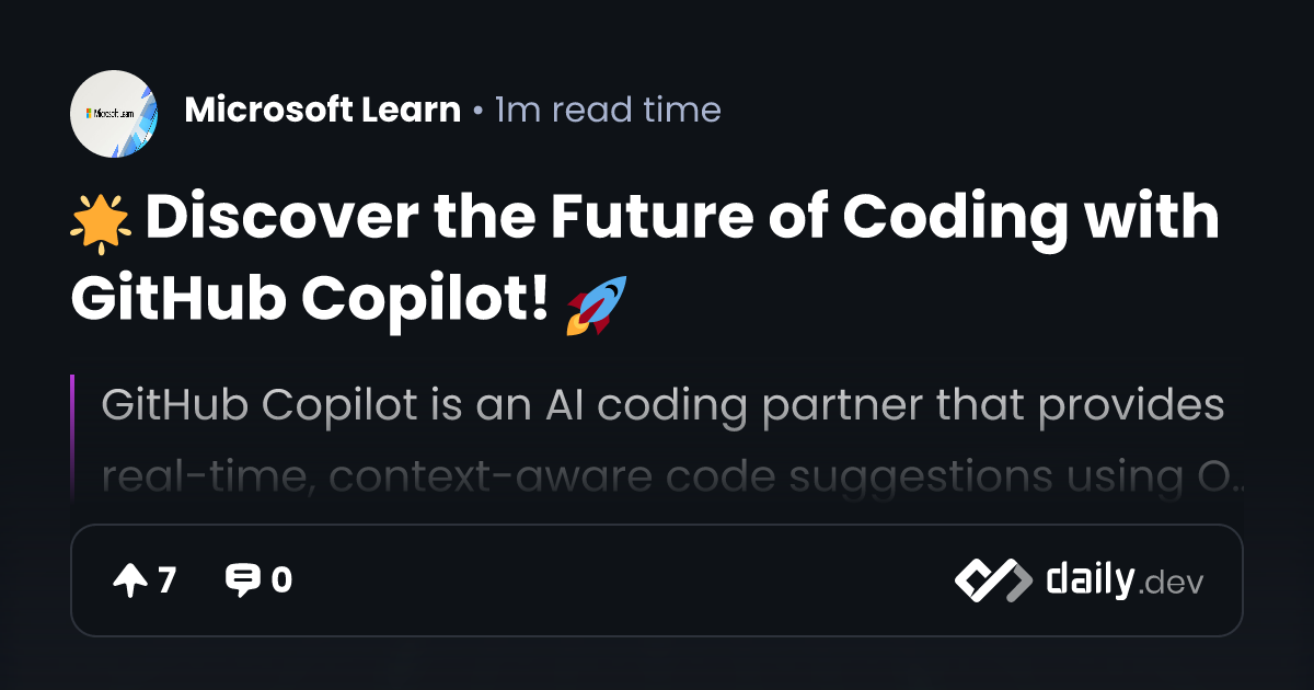🌟 Discover the Future of Coding with GitHub Copilot! 🚀