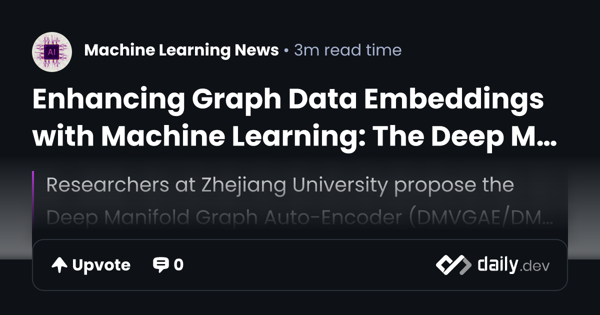 Enhancing Graph Data Embeddings with Machine Learning:...