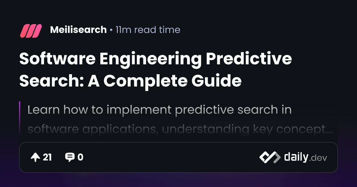 Software Engineering Predictive Search: A Complete Guide