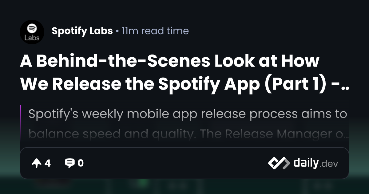 A Behind-the-Scenes Look at How We Release the Spotify...